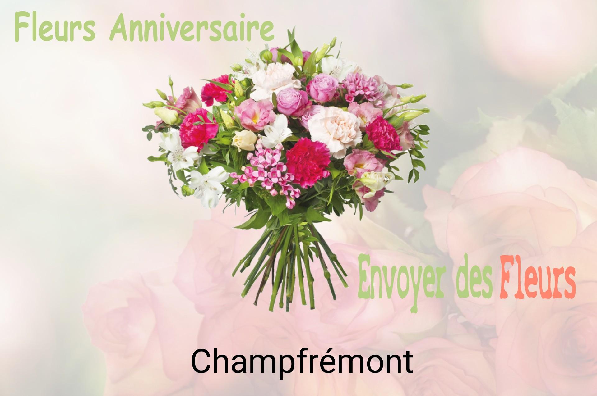 Bouquet de fleurs d’anniversaire livré à Champfrémont